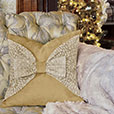 Tinsel Bow Decorative Pillow