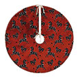 Tenenbaum Zebra Tree Skirt in Cherry