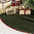 Tenenbaum Velvet Tree Skirt in Olive