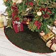 Tenenbaum Velvet Tree Skirt in Olive