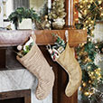 Tinsel Plush Stocking