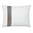 Breeze White Standard Sham Left