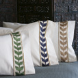 Akela Leaf Standard Sham In Blue (Left)