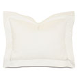 Roma Sateen Standard Sham in Ivory