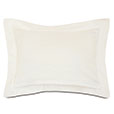 Roma Sateen Standard Sham in Ivory