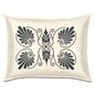 Anthemion Ivory/Black Standard Sham