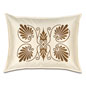 Anthemion Ivory/Brown Standard Sham
