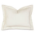 Gianna Hemstitch Standard Sham in Ivory