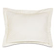 Gianna Hemstitch Standard Sham in Ivory