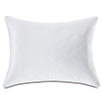 Viola Quilted Standard Sham in White