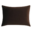 Nova Quilted Velvet Standard Sham in Cocoa