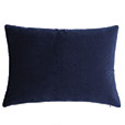 Nova Quilted Velvet Standard Sham in Indigo