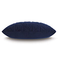 Nova Quilted Velvet Standard Sham in Indigo