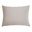 Nova Quilted Velvet Standard Sham in Ivory