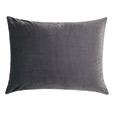 Nova Quilted Velvet Standard Sham in Slate