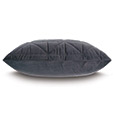 Nova Quilted Velvet Standard Sham in Slate