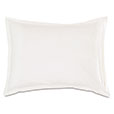 Tessa Satin Stitch Standard Sham in Ivory/Bisque