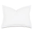 Tessa Satin Stitch Standard Sham in White/White