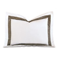 Cornice White/Truffle Standard Sham