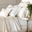 Juliet Lace Standard Sham in Ivory/Ivory