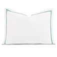 Enzo Satin Stitch Standard Sham In Aruba