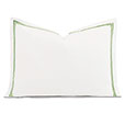 Enzo Satin Stitch Standard Sham In Emerald