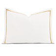 Enzo Satin Stitch Standard Sham in Gold