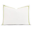 Enzo Satin Stitch Standard Sham in Lime