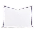 Enzo Satin Stitch Standard Sham in Navy