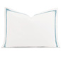 Enzo Satin Stitch Standard Sham in Ocean