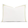 Enzo Satin Stitch Standard Sham In Pear