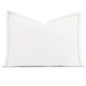 Enzo Satin Stitch Standard Sham in Silver