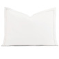 Enzo Satin Stitch Standard Sham in White