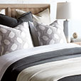 Xander Geometric Coverlet in Quarry