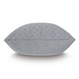 Brera Diagonal Tailor Tacks Decorative Pillow In Gray