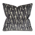 Phase Velvet Decorative Pillow In Gray