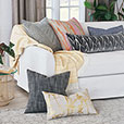 Bezel Multidirectional Stripe Decorative Pillow