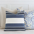 Wainscott Denim Striped Decorative Pillow