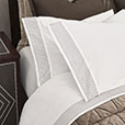Marsden Satin Stitch Pillowcase in Brown