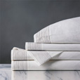 Marsden Satin Stitch Sheet Set in Dove