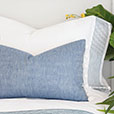 Marsden Satin Stitch Sheet Set in Navy