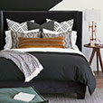 Carnaby Modern Birds Eye Throw In Black