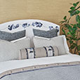 AYLA HANDPAINTED UPHOLSTERED BED