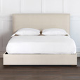 MALLEO UPHOLSTERED PLATFORM BED IN FILLY WHITE