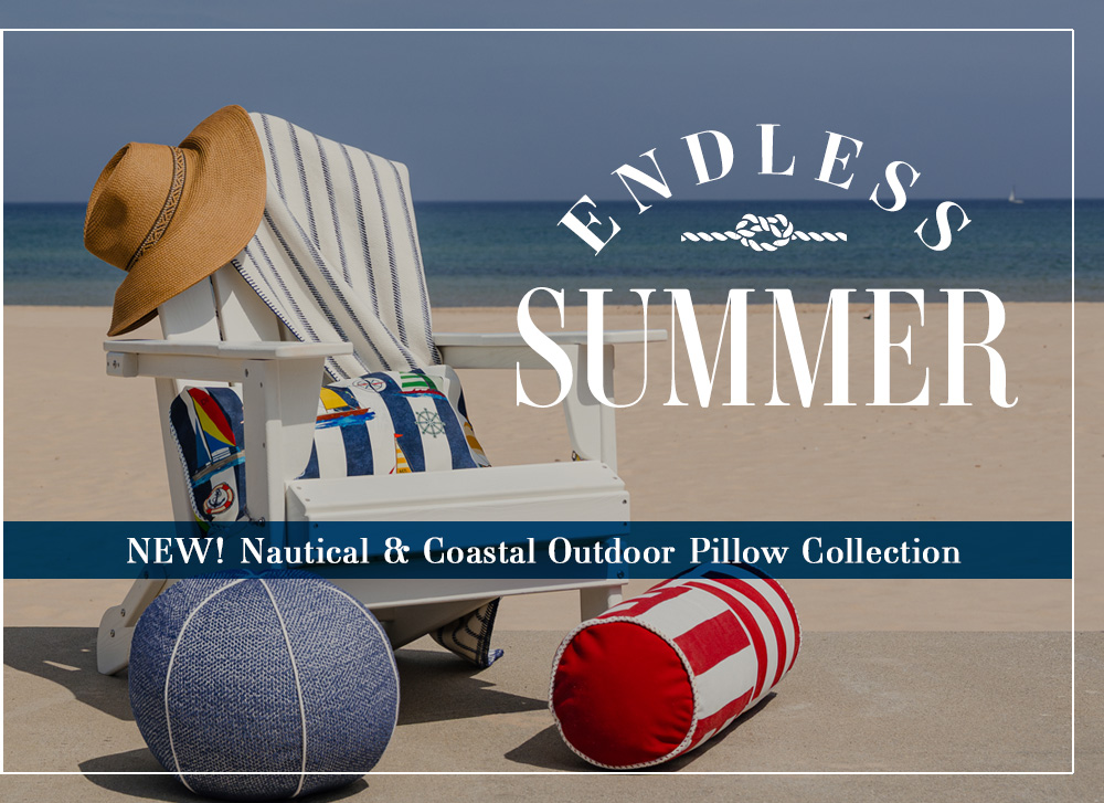 Endless Summer - New! Nautical and Coastal Outdoor Pillow Collection