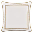 WREN MITERED GIMP DECORATIVE PILLOW