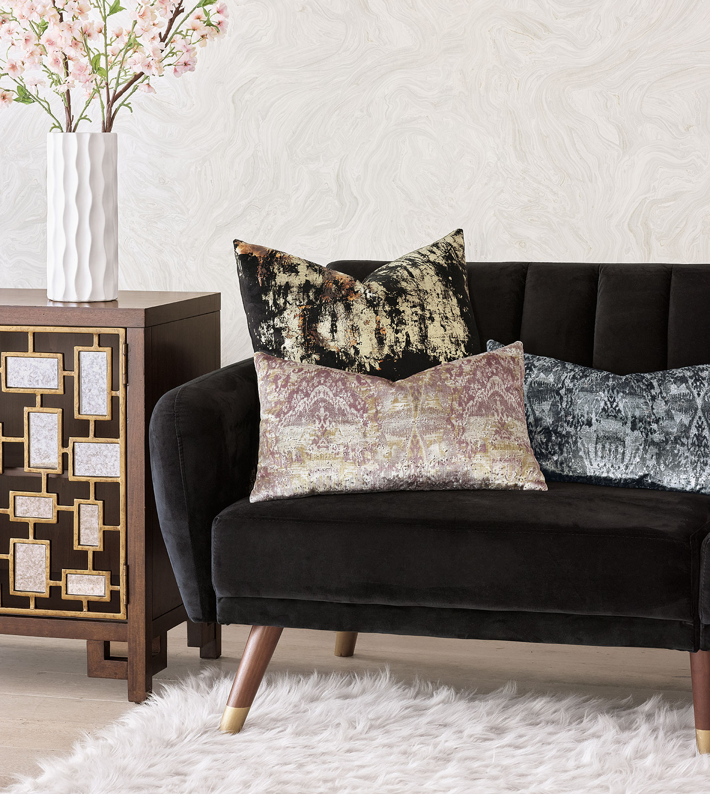 Pyrite Metallic Decorative Pillow | Eastern Accents