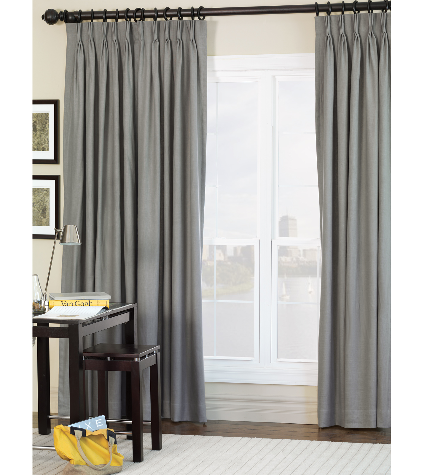Breeze Slate Curtain Panel | Eastern Accents