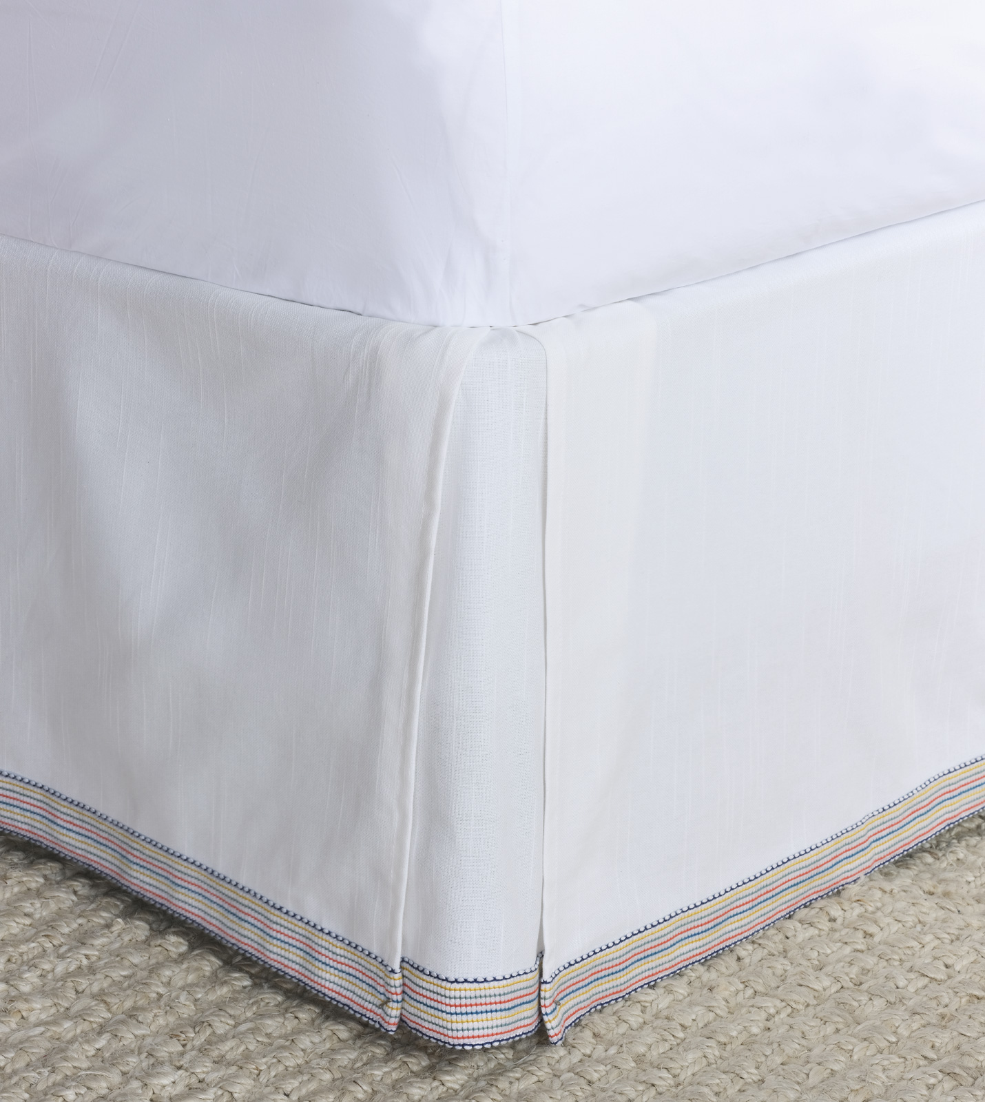 Paloma Bed Skirt - White - King