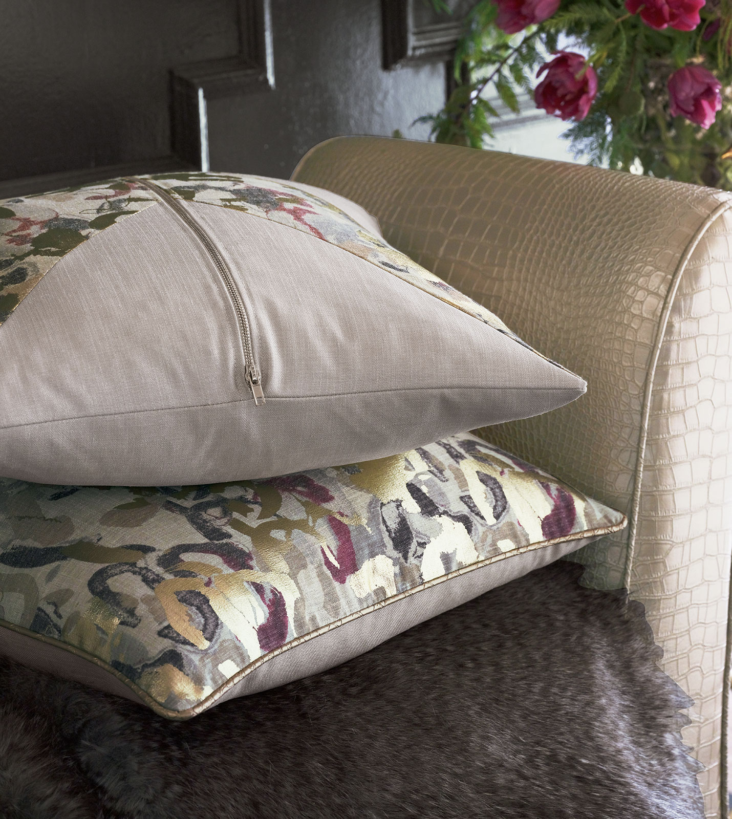 Valentina Zipper Decorative Pillow | Eastern Accents